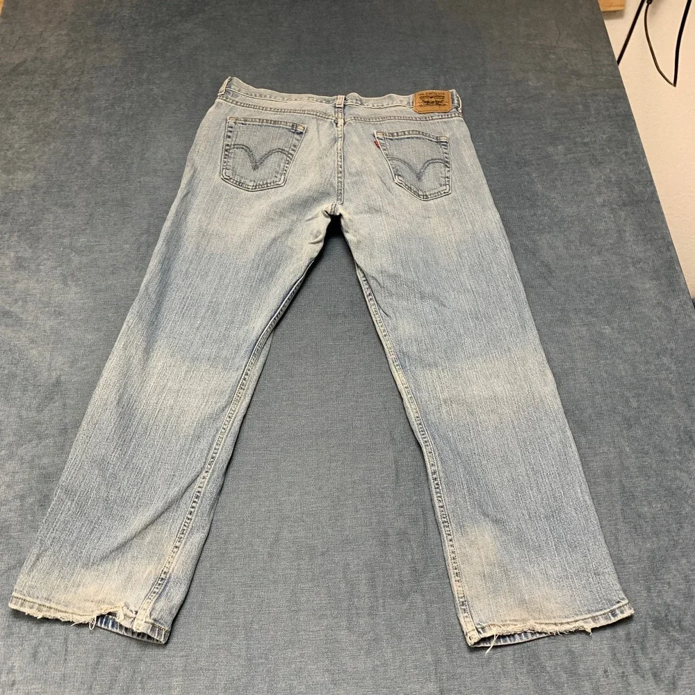 Levi's 514 Slim Fit Straight Jeans Boys 18 Husky Blue Denim Stretch Performance